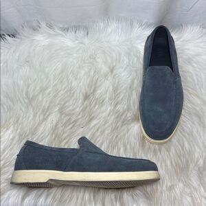Zara Men's‎ Dusty Blue Suede Loafers Sz 43